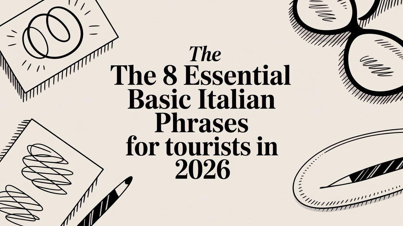 The 8 Essential Basic Italian Phrases for Tourists in 2026