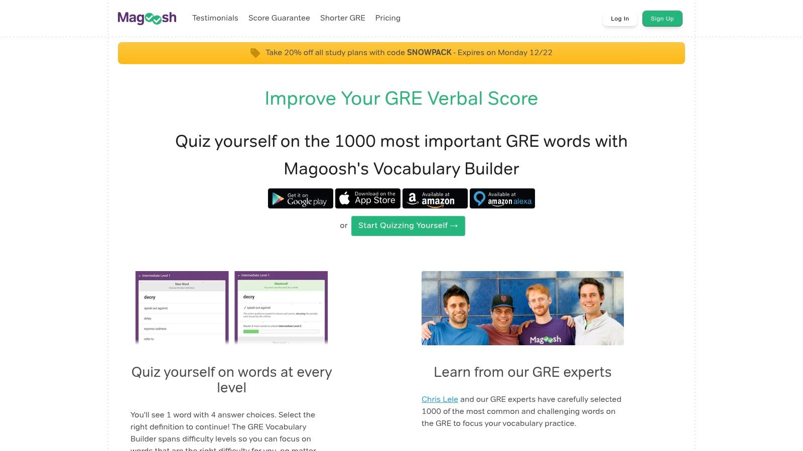 Magoosh GRE Vocabulary Builder