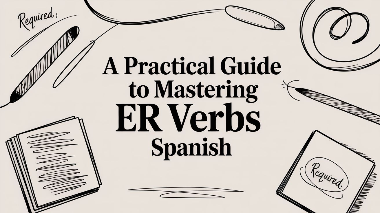 A Practical Guide to Mastering ER Verbs Spanish