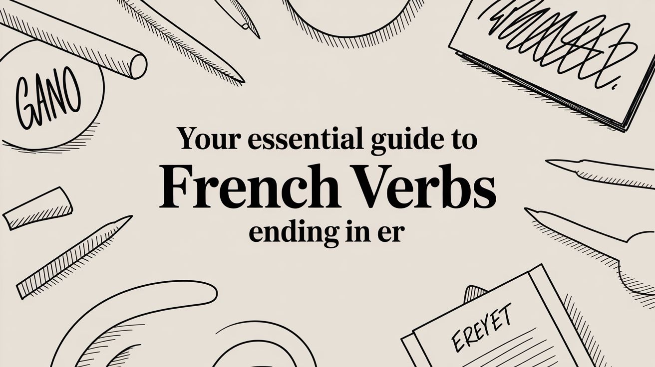 French -ER Verbs: Conjugation Chart, Rules and 20 Common Verbs