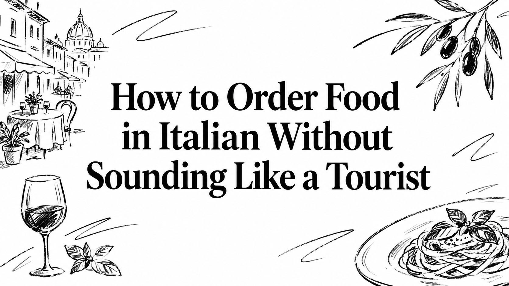 How to Order Food in Italian Without Sounding Like a Tourist